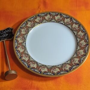 Christian Dior Tabriz Salad Plate Gold Blue White